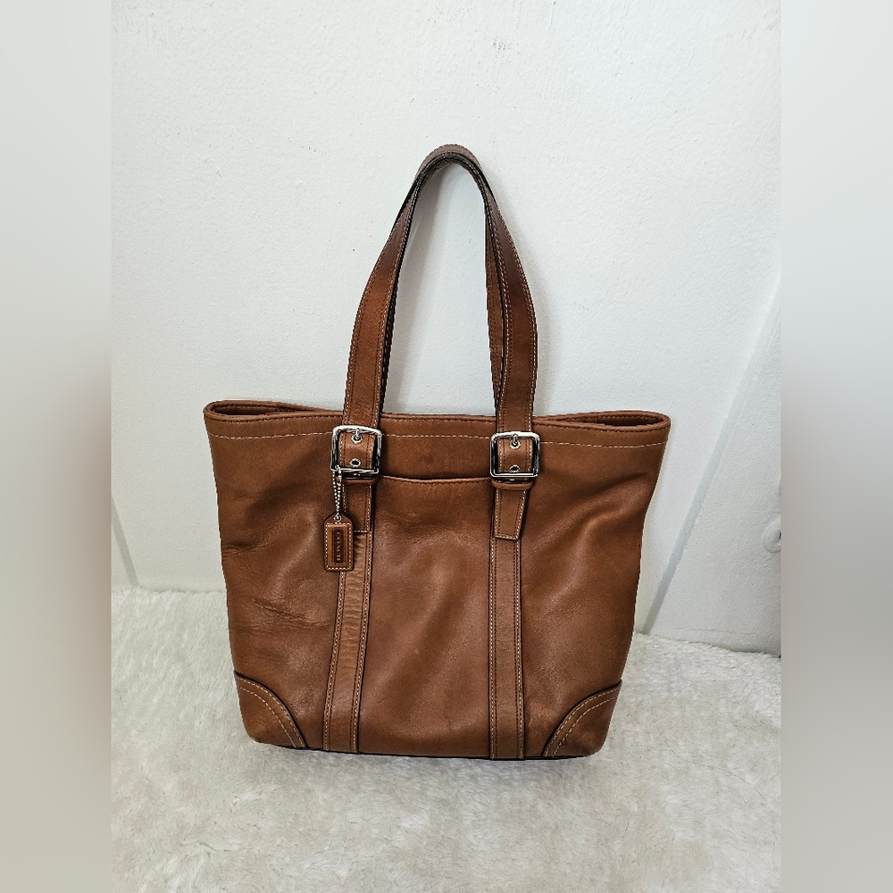 Coach Buckle Small Tote Brown F10194